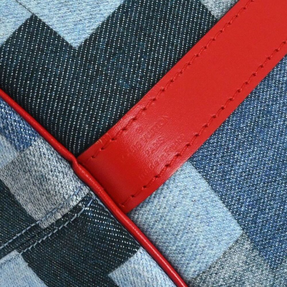 Louis Vuitton Speedy Bandouliere Damier And Monogram Patchwork Denim Blue - Picture 4 of 10
